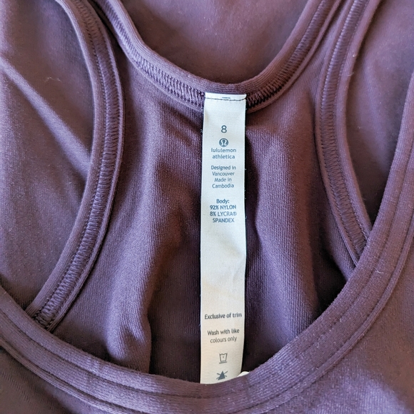 Lululemon Studio Racerback Tank - Purple - Picture 5 of 5